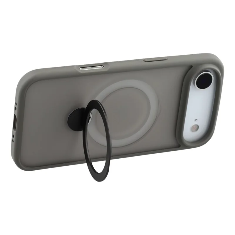 Чехол для iPhone 17 Air с вращающейся подставкой TPU + PC Магнитный чехол для телефона - Серый