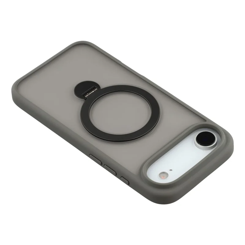 Чехол для iPhone 17 Air с вращающейся подставкой TPU + PC Магнитный чехол для телефона - Серый
