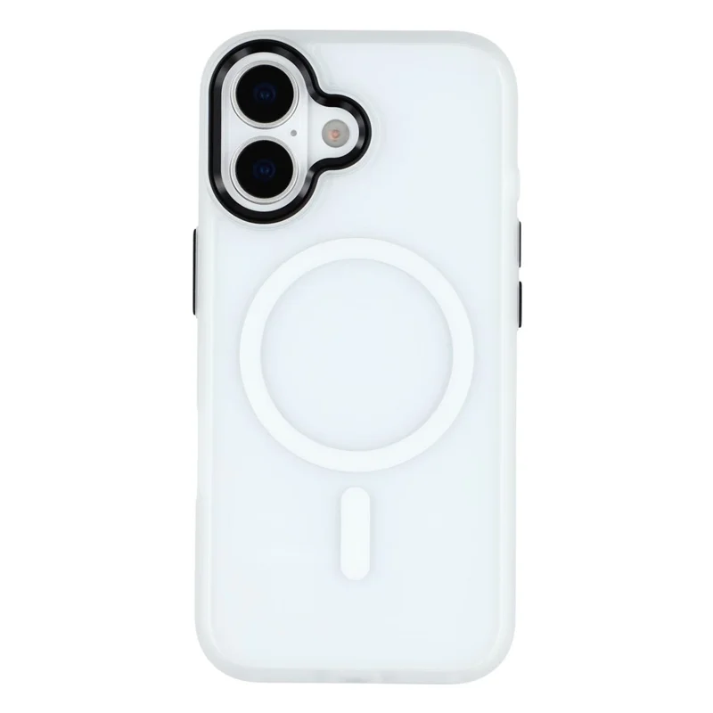FULEXIN For iPhone 17 Case Compatible with MagSafe Anti Drop TPU + PC Phone Cover - White