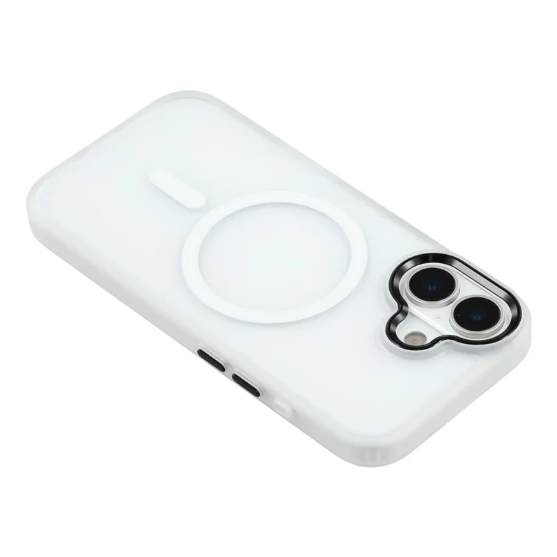 FULEXIN For iPhone 17 Case Compatible with MagSafe Anti Drop TPU + PC Phone Cover - White
