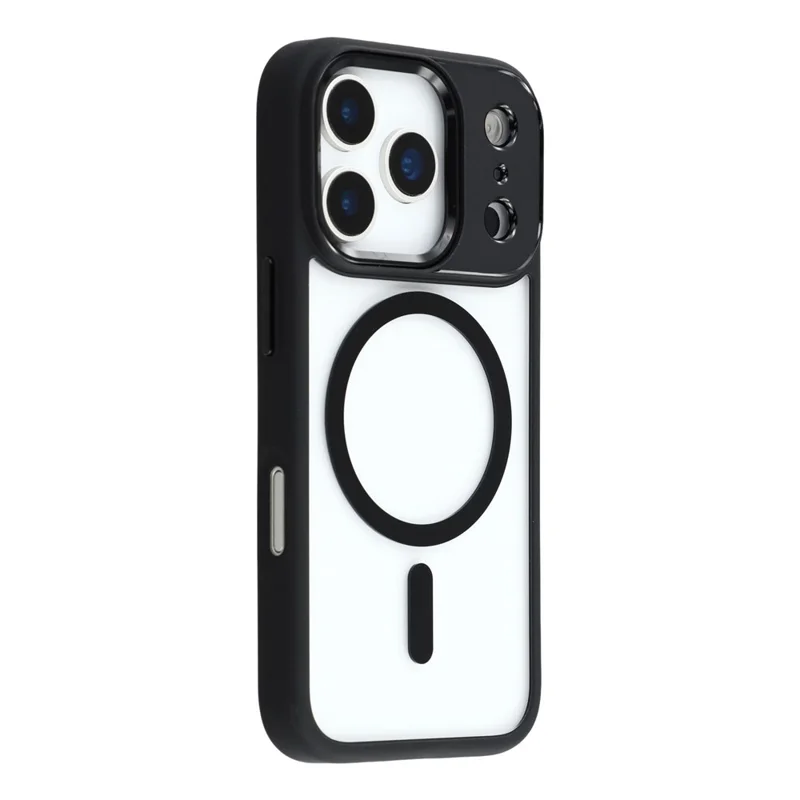 FULEXIN For iPhone 17 Pro Case Compatible with MagSafe Anti Drop TPU + PC Phone Cover - Black