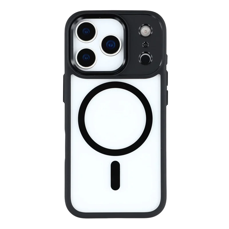 FULEXIN For iPhone 17 Pro Case Compatible with MagSafe Anti Drop TPU + PC Phone Cover - Black