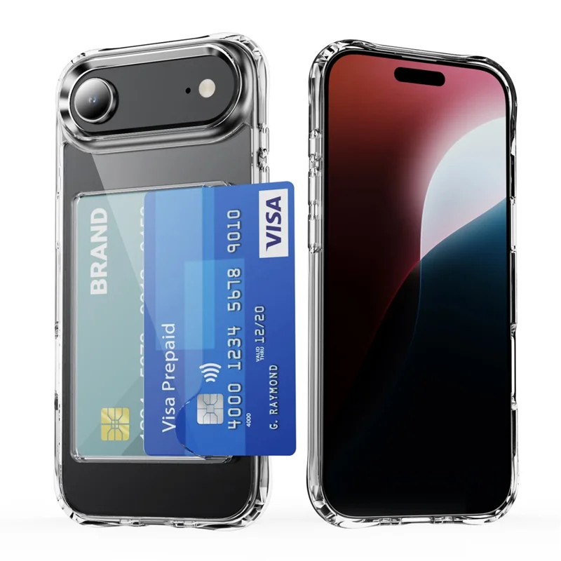 For iPhone Air Case Protective TPU Phone Cover with Card Holder