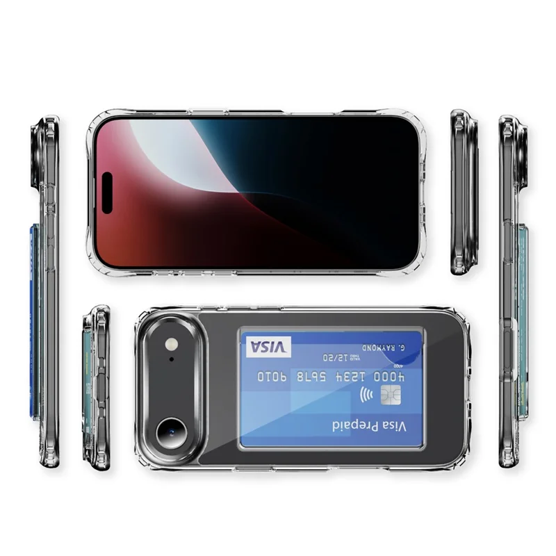 For iPhone Air Case Protective TPU Phone Cover with Card Holder