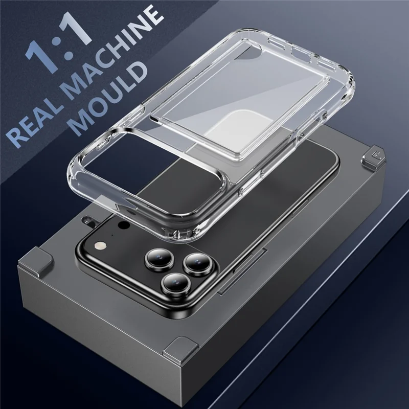 For iPhone 18 Pro / 17 Pro Case Protective TPU Phone Cover with Card Holder