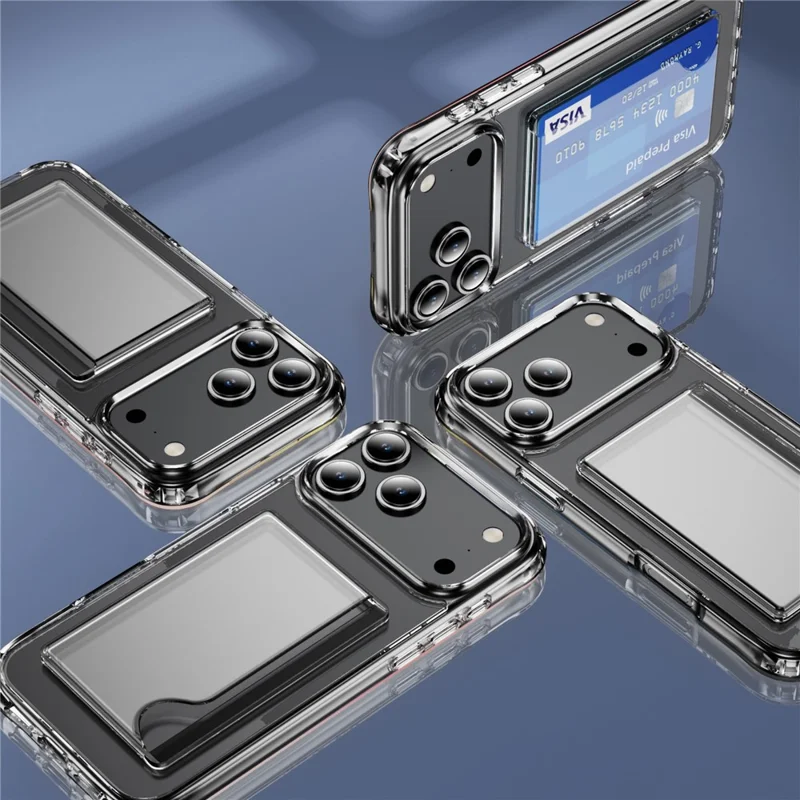 For iPhone 18 Pro / 17 Pro Case Protective TPU Phone Cover with Card Holder