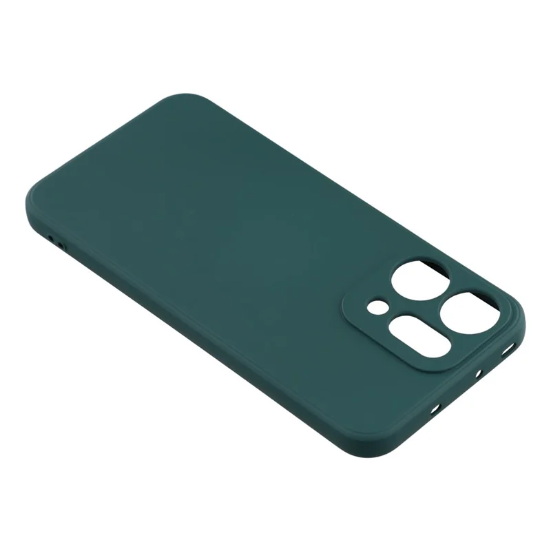 Pour Oppo Reno14 5G (Global) Coque TPU Arrière Souple Anti-Rayures avec Doublure en Fibre - Vert Armée