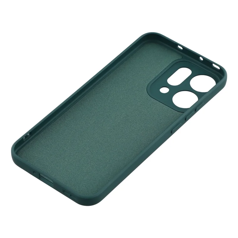 Pour Oppo Reno14 5G (Global) Coque TPU Arrière Souple Anti-Rayures avec Doublure en Fibre - Vert Armée