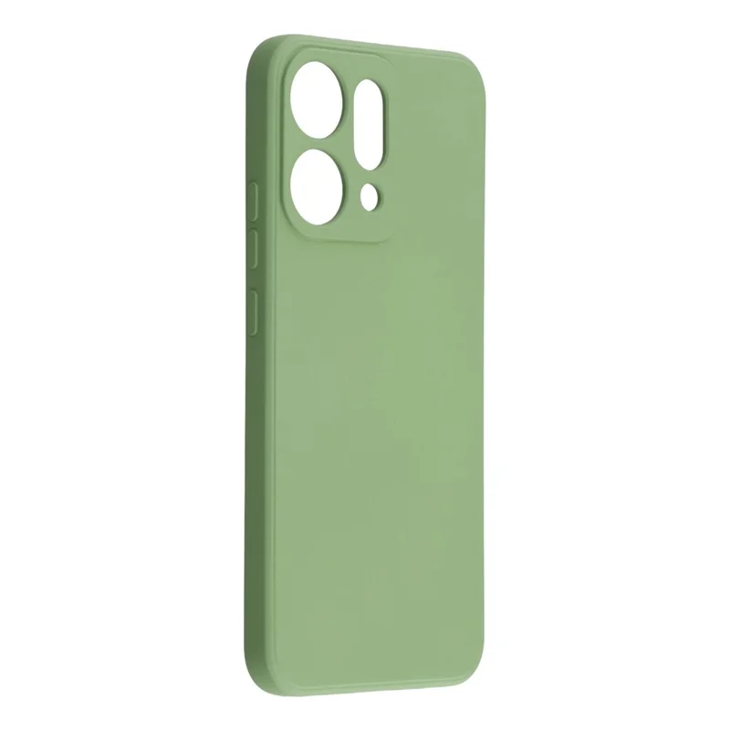 For Oppo Reno14 5G (Global) Case TPU Back Soft Anti-Scratch Fiber Lining Phone Cover - Matcha Green