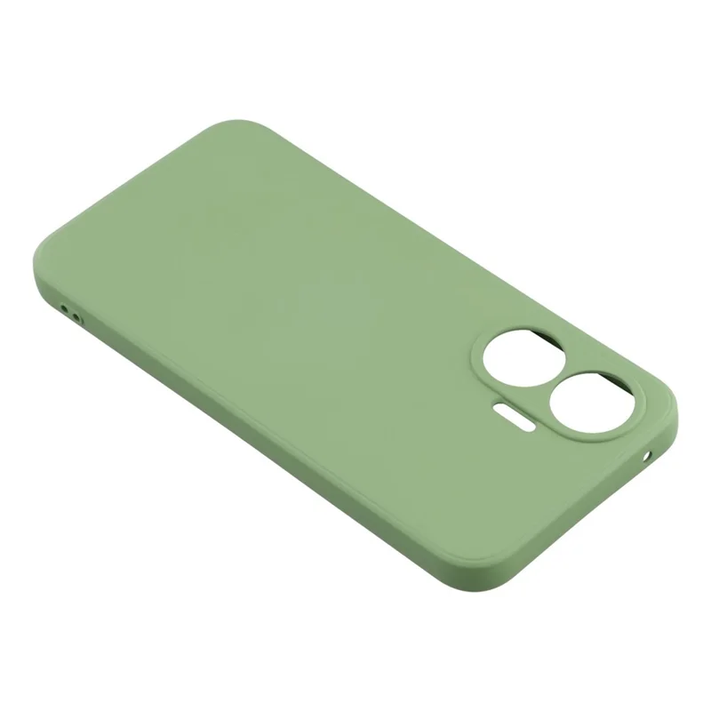 Capa para Xiaomi Redmi Turbo 4 Pro 5G / Poco F7 5G em TPU Traseira Macia Anti-Risco com Forro de Fibra - Verde Matcha