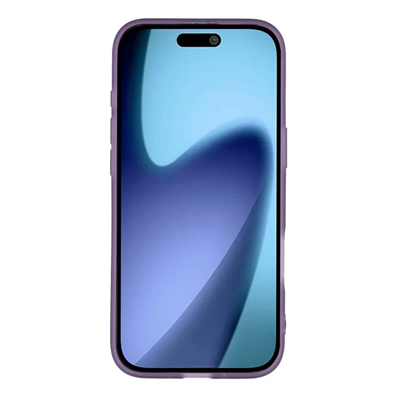 For iPhone 17 Air Case Electroplated Camera Frame TPU Phone Cover - Transparent Purple