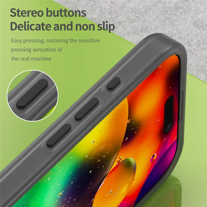Cover per iPhone 17 Compatibile con MagSafe, Custodia Sottile Opaca Trasparente in TPU + PC - Nero