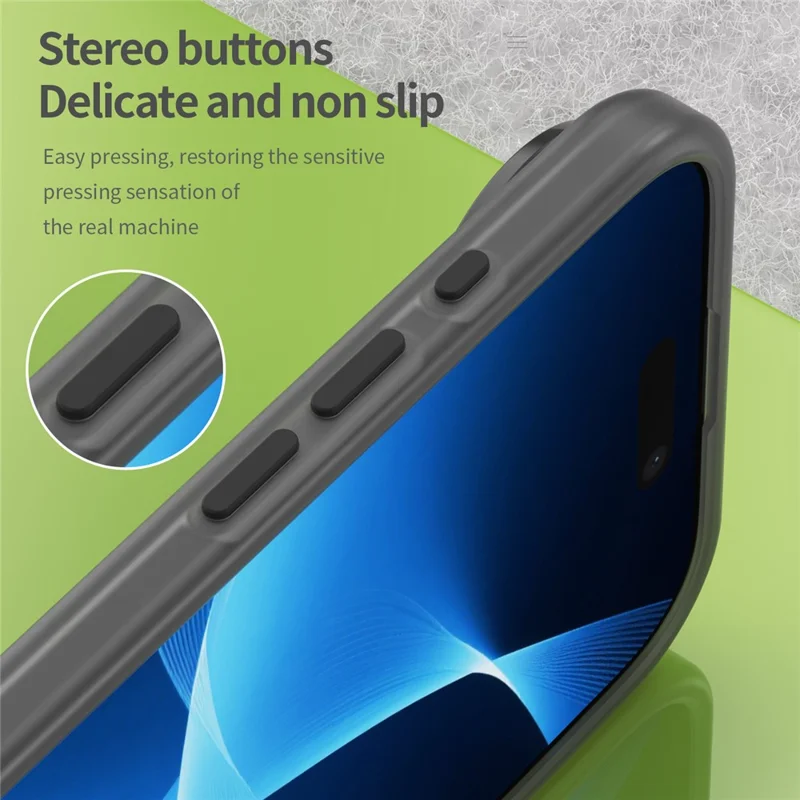 For iPhone Air Case Compatible with MagSafe TPU + PC Slim Matte Translucent Phone Cover - Black