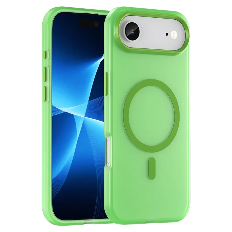 For iPhone Air Case Compatible with MagSafe TPU + PC Slim Matte Translucent Phone Cover - Green
