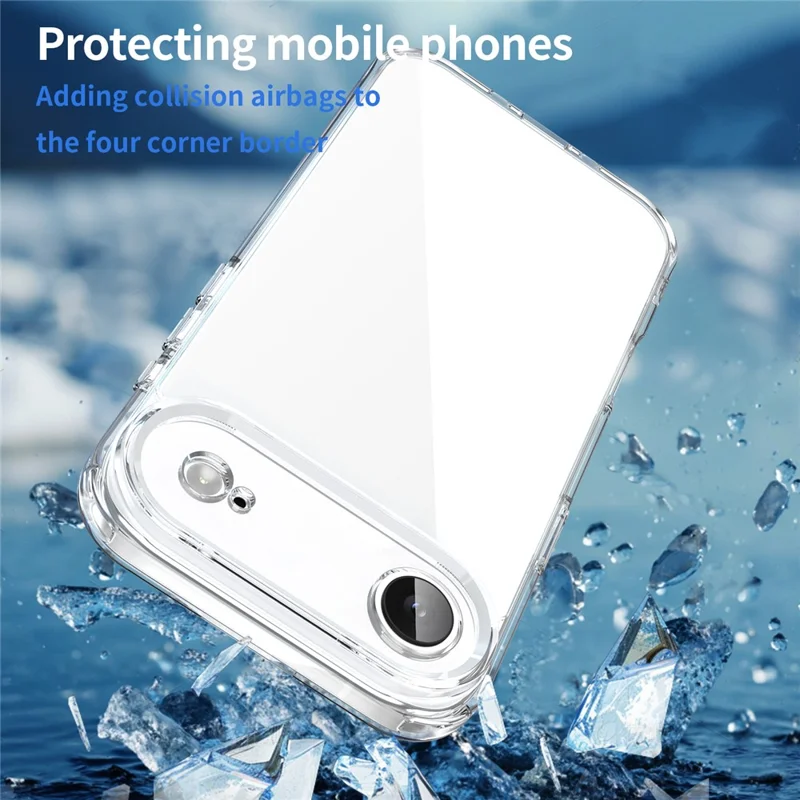 For iPhone Air Case TPU + Acrylic Phone Back Cover Anti Yellowing - Transparent