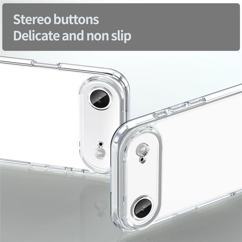 For iPhone Air Case TPU + Acrylic Phone Back Cover Anti Yellowing - Transparent