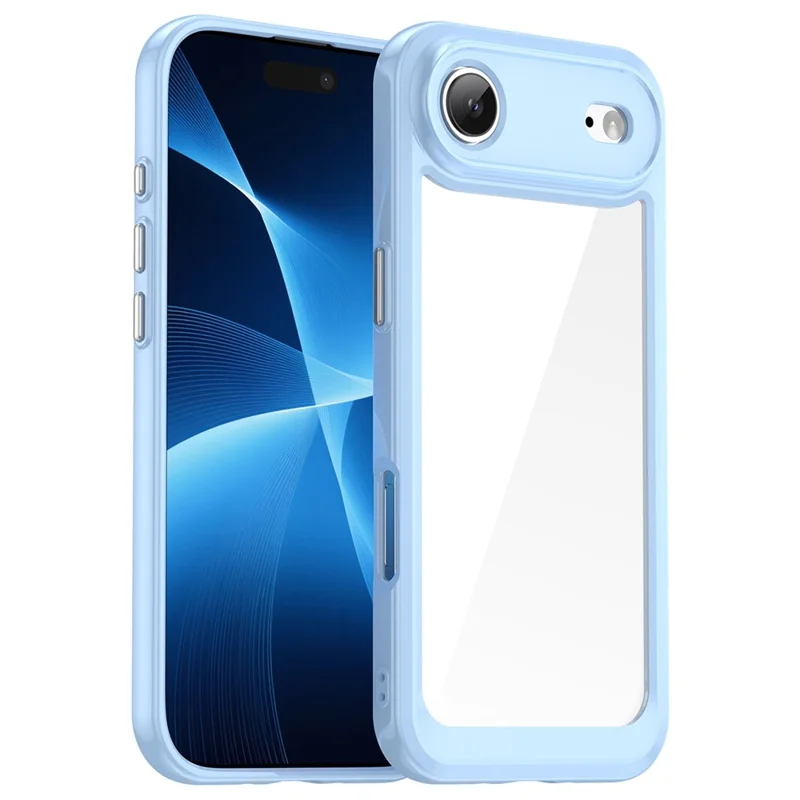 For iPhone Air Case TPU + Acrylic Protective Clear Phone Cover - Blue