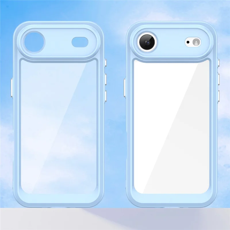 For iPhone Air Case TPU + Acrylic Protective Clear Phone Cover - Blue