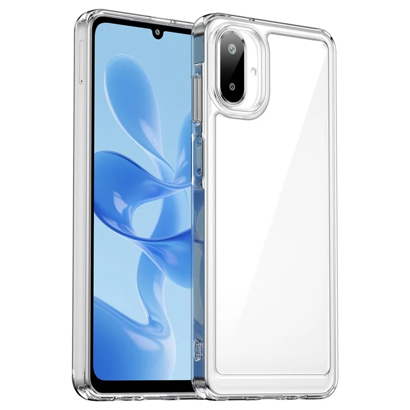 For Samsung Galaxy A07 4G Case TPU + Acrylic Protective Clear Phone Cover - Transparent