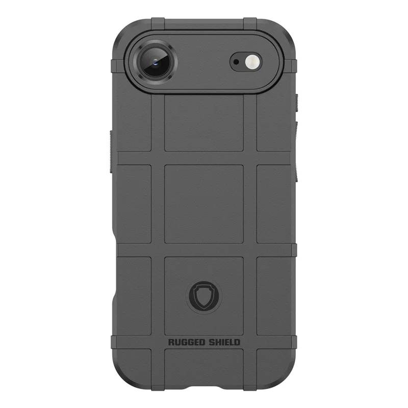 For iPhone Air Case Grid Design Soft TPU Scratch-Proof Phone Cover - Black