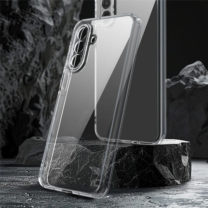 For Samsung Galaxy A17 5G / A17 4G / M17 5G / F17 5G Case TPU + Acrylic Phone Back Cover Anti Yellowing - Transparent