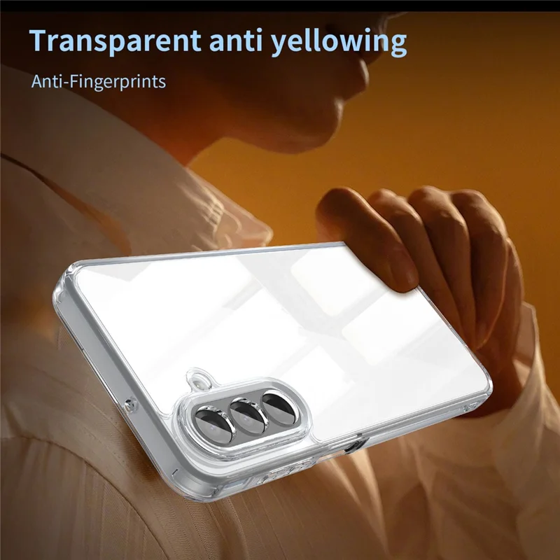 For Samsung Galaxy A17 5G / A17 4G / M17 5G / F17 5G Case TPU + Acrylic Phone Back Cover Anti Yellowing - Transparent