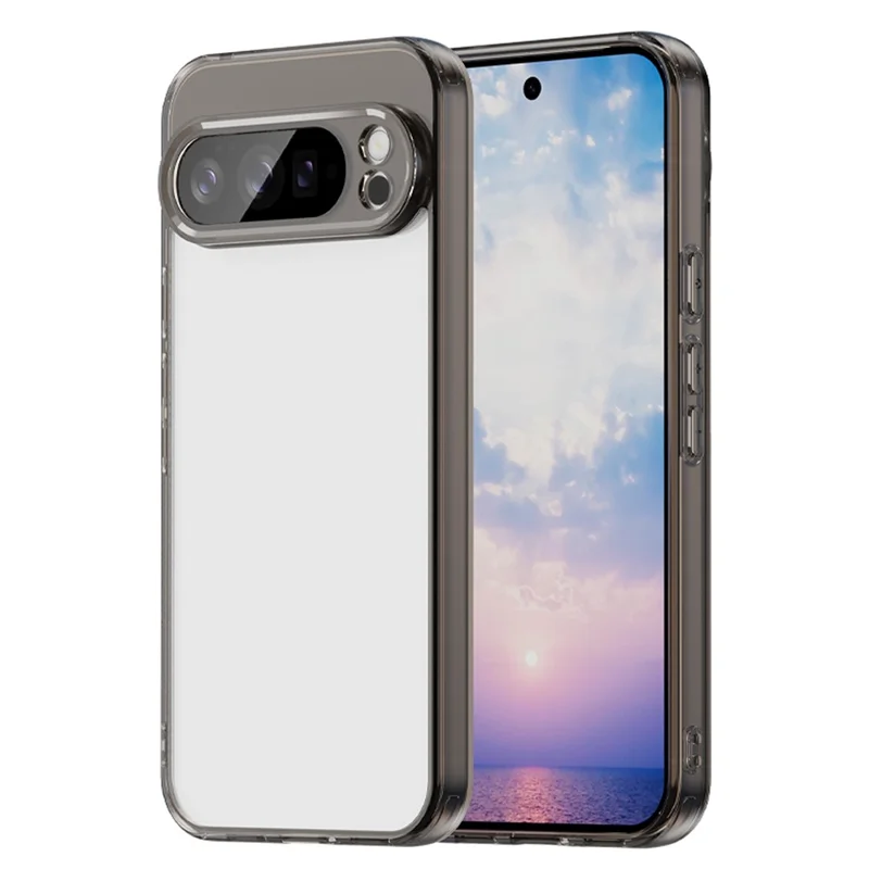 For Google Pixel 10 Pro XL Case TPU + Acrylic Phone Back Cover Anti Yellowing - Black