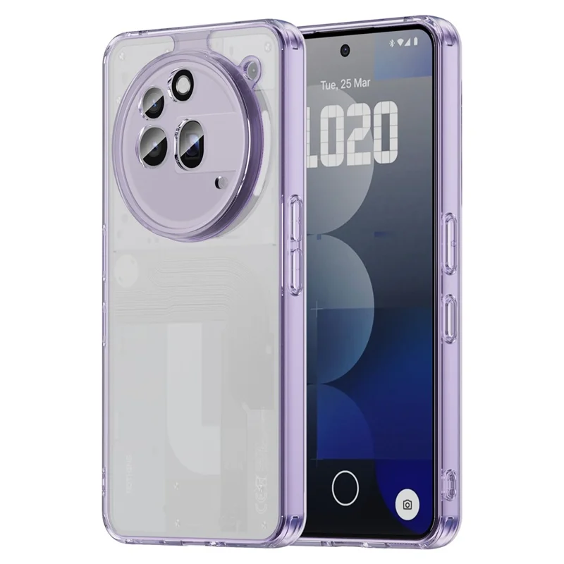 Coque pour Nothing Phone (3a) Pro TPU + Coque arrière en acrylique Anti-jaunissement - Violet