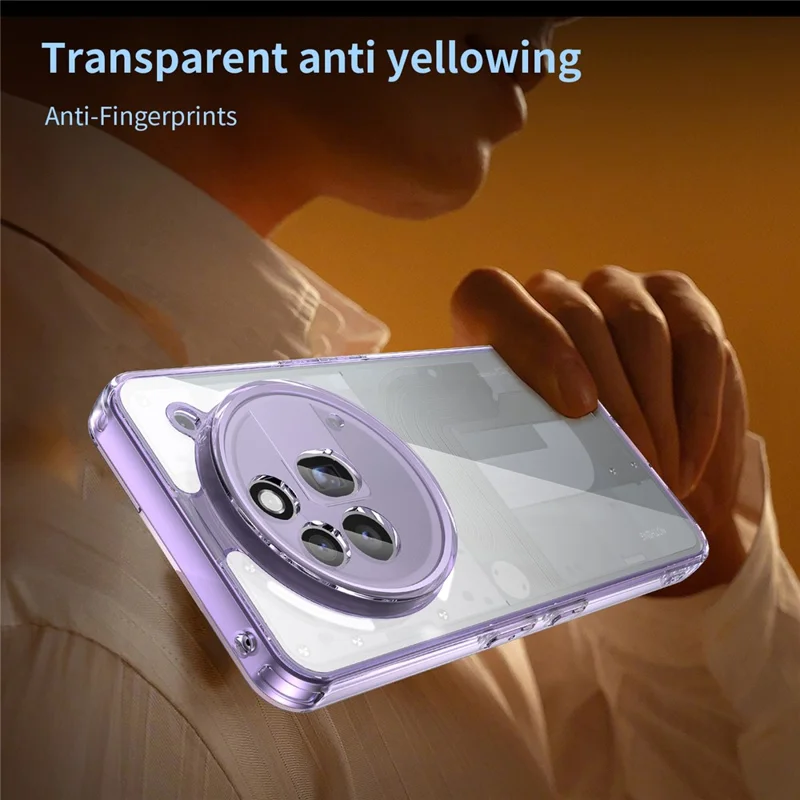 Coque pour Nothing Phone (3a) Pro TPU + Coque arrière en acrylique Anti-jaunissement - Violet