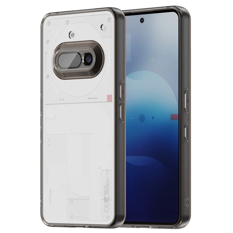 Funda para Nothing Phone (3a) de TPU + Acrílico Antiguo Amarilleo - Negro
