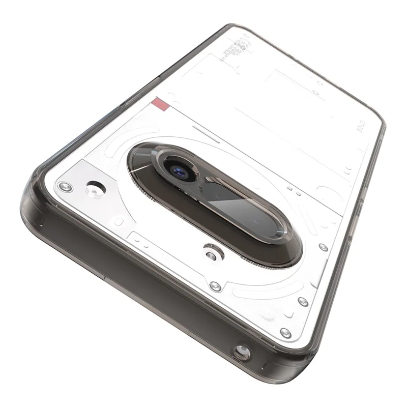 Funda para Nothing Phone (3a) de TPU + Acrílico Antiguo Amarilleo - Negro