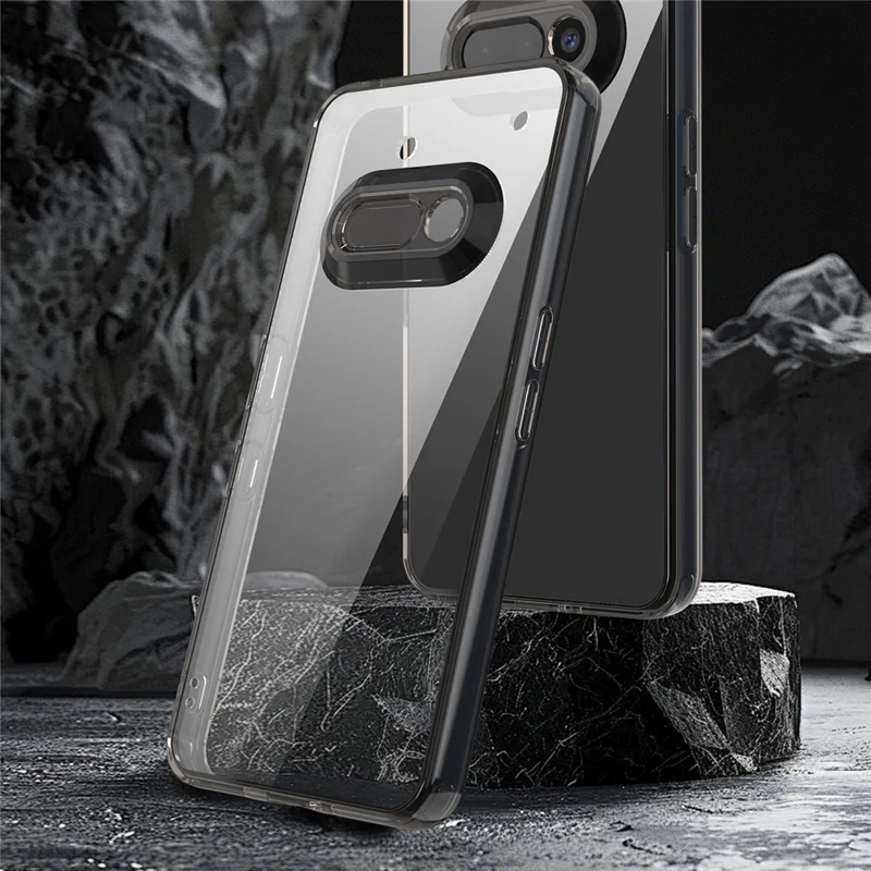 Funda para Nothing Phone (3a) de TPU + Acrílico Antiguo Amarilleo - Negro