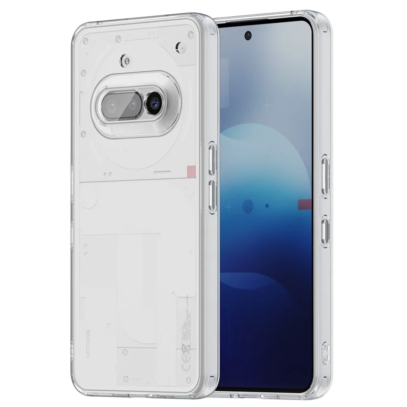 For Nothing Phone (3a) Case TPU + Acrylic Phone Back Cover Anti Yellowing - Transparent