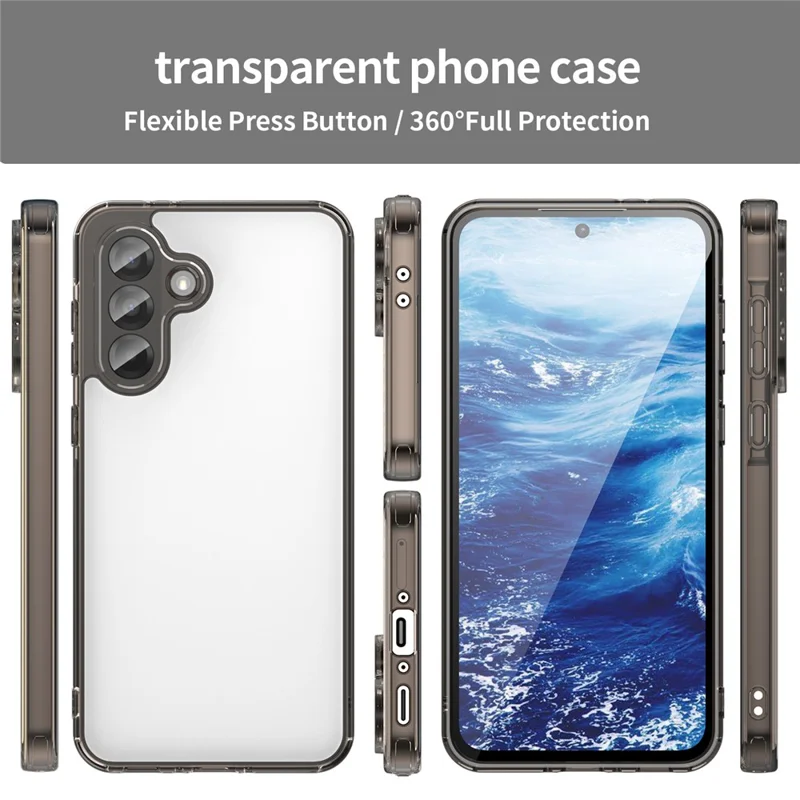 Funda para Samsung Galaxy A36 5G de TPU + Acrílico Antiamarillamiento - Negro