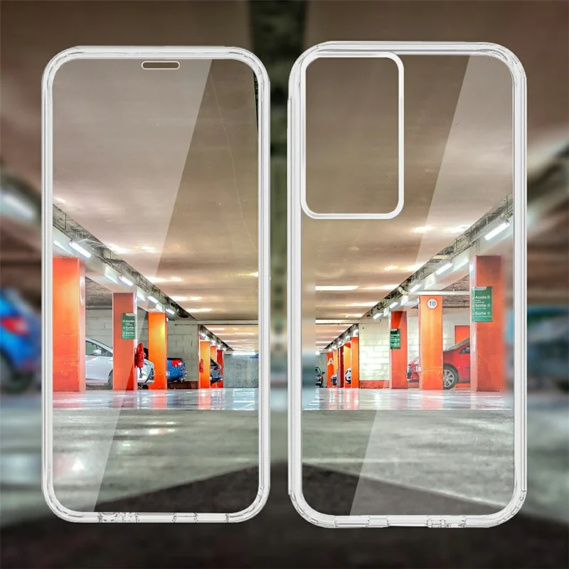 Funda para Oppo A5 5G Carcasa de TPU Marco Transparente Acrílico Cubierta Trasera con Película de PET