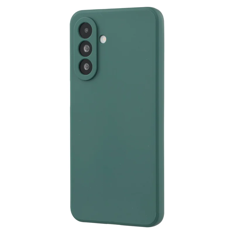 For Samsung Galaxy A17 5G Case Precise Cutouts Straight Edge TPU Shockproof Phone Cover - Army Green