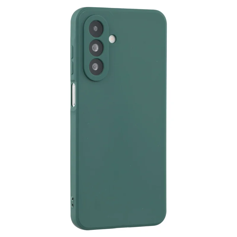 For Samsung Galaxy A17 5G Case Precise Cutouts Straight Edge TPU Shockproof Phone Cover - Army Green