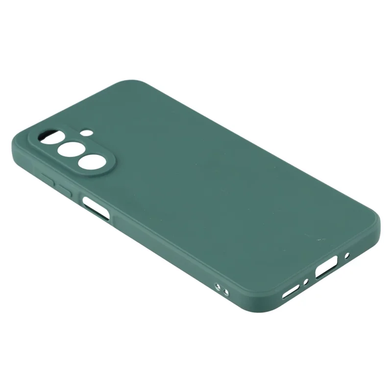 For Samsung Galaxy A17 5G Case Precise Cutouts Straight Edge TPU Shockproof Phone Cover - Army Green