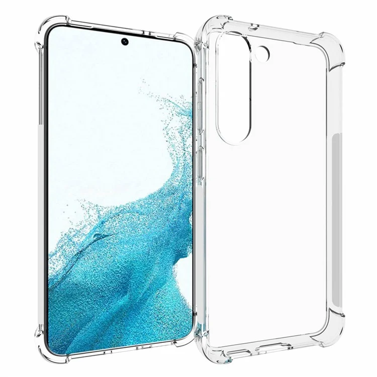Custodia per Samsung Galaxy S23 Mobile Phone, protezione antiurto TPU Texture, Custodia posteriore resistente agli urti con angoli rinforzati