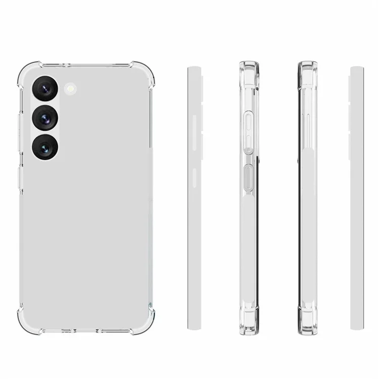 Custodia per Samsung Galaxy S23 Mobile Phone, protezione antiurto TPU Texture, Custodia posteriore resistente agli urti con angoli rinforzati