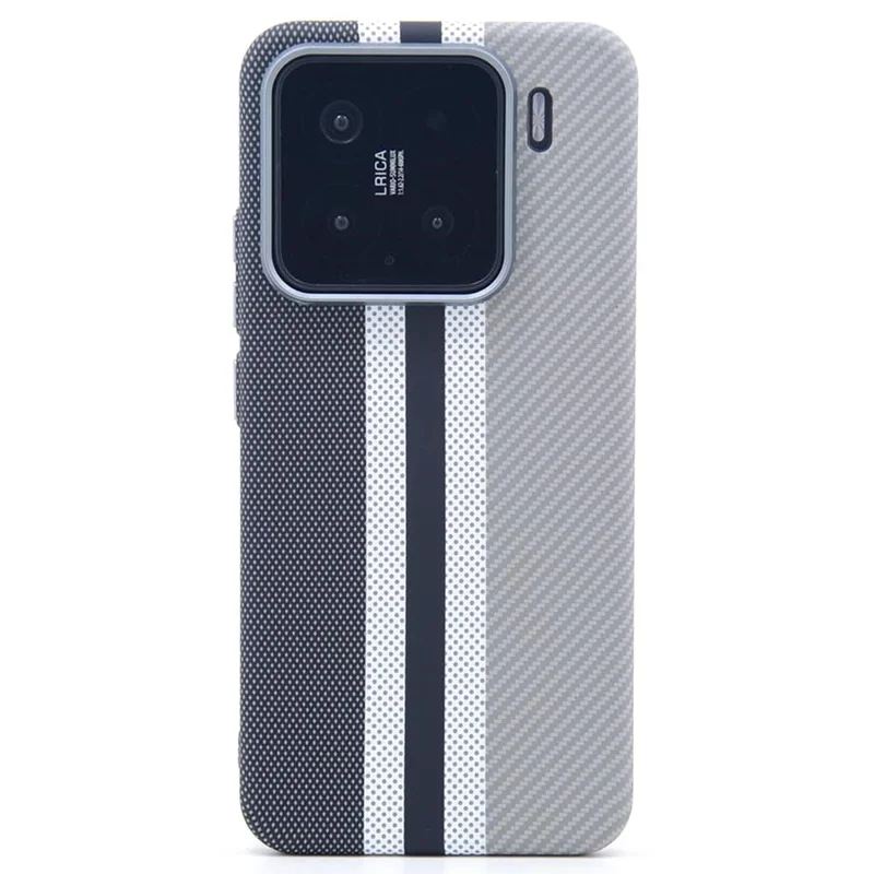 Pour Xiaomi 15 Étui Magnétique Texture Fibre de Carbone Transfert Hydro PC Coque de Téléphone - Trois Couleurs / Gris