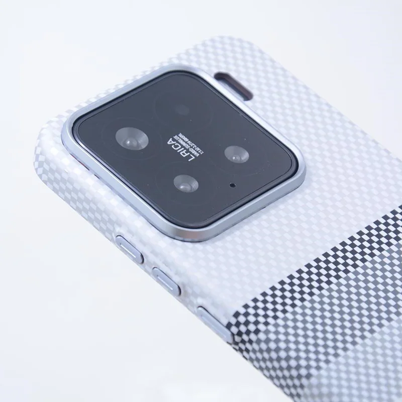 Pour Xiaomi 15 Étui Magnétique Texture Fibre de Carbone Transfert Hydro PC Coque de Téléphone - Trois Couleurs / Gris