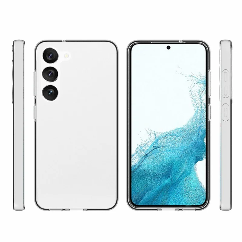 For Samsung Galaxy S23 Inner Watermark-free Phone Cover Anti-scratch Crystal Clear Soft TPU Case