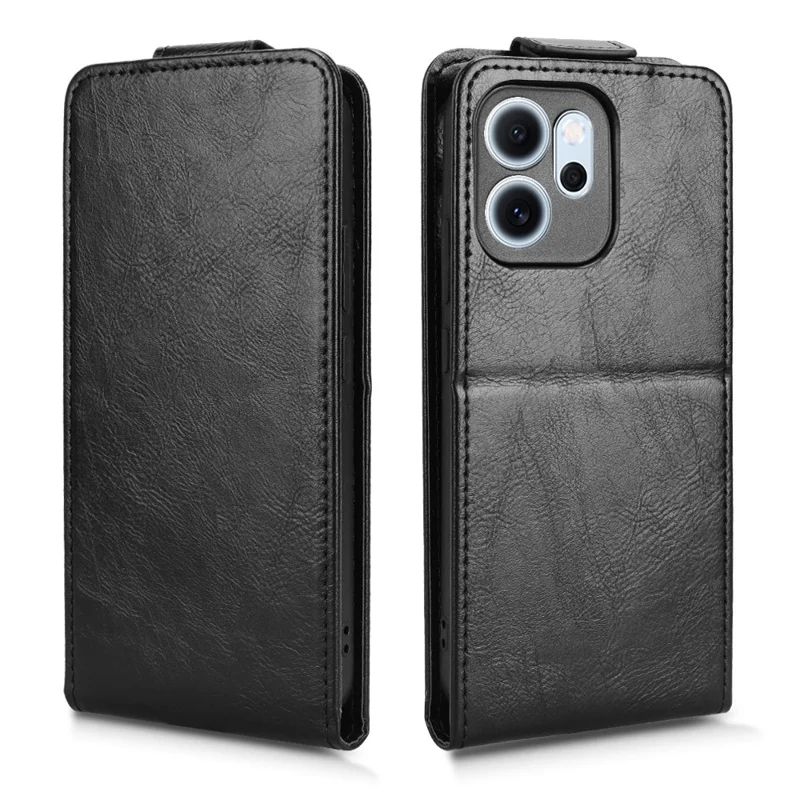 Per Oppo Reno14 F 5G Cover a Portafoglio con Supporto, Chiusura Magnetica, Flip Verticale in Pelle con Porta Carte - Nero