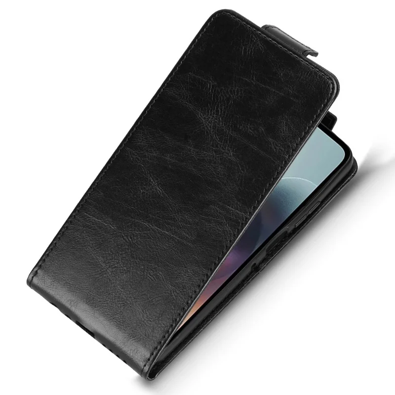 Per Motorola Moto G56 5G Custodia con Supporto Chiusura Magnetica Flip Verticale in Pelle con Porta Carte - Nero
