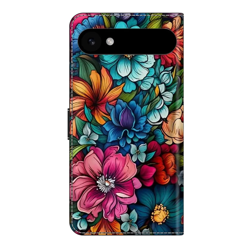 For iPhone Air Case with Card Slot Pattern Printed TPU + PU Leather Flip Phone Cover - Staphyllum