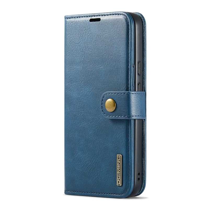 DG.MING pour Google Pixel 10 Pro / Étui Pixel 10 en Cuir Véritable Amovible - Bleu
