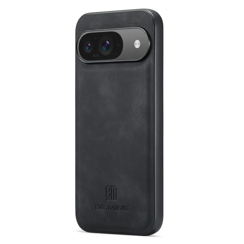 DG.MING For Google Pixel 10 Pro  /  Pixel 10 Case PU Leather Covered PC + TPU Hybrid Phone Shell - Black