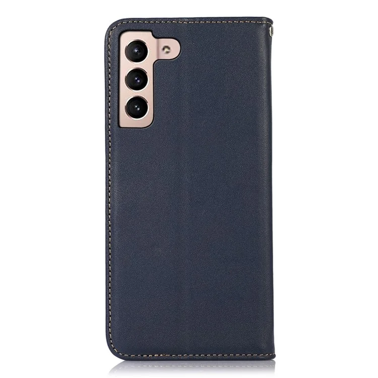 Khazneh Para Samsung Galaxy S23 Nappa Casa de Textura Casa de Textime - Azul