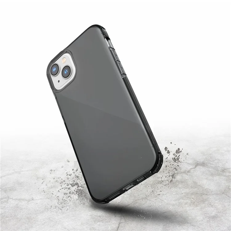 DEFENSE Clear Series for iPhone 14 Plus Airbag Corners Protection Smartphone Cover Anti-drop TPU Mobile Phone Case - Black